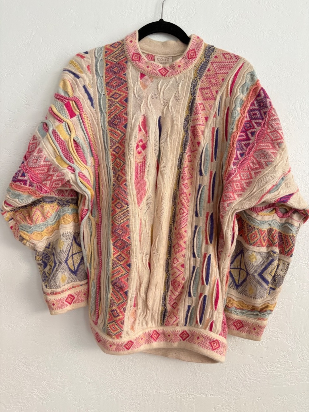 Vintage COOGI Multicolor 3D Knit Women’s Sweater